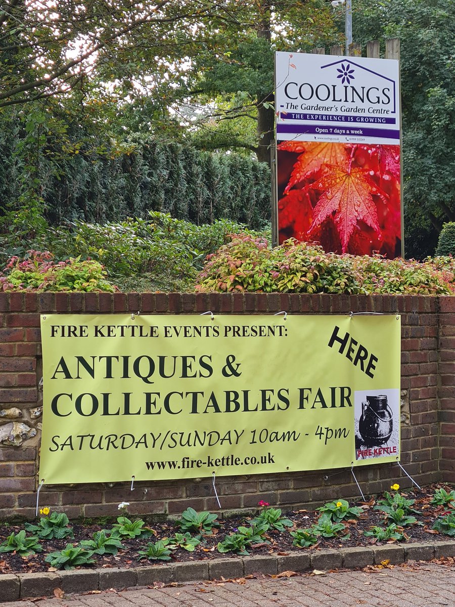 FireKettle's tweet photo. The Autumn Antiques and Collectables Fair opens at @CoolingsGC TN14 7NN on Saturday 16th and Sunday 17th October, this free entry event runs from 10am till 4pm. See you there! #antiques #collectables #freeentry #knockholt #coolingsgc #bromley #sevenoaks #kentevent #firekettle https://t.co/M3h7VSuUZZ