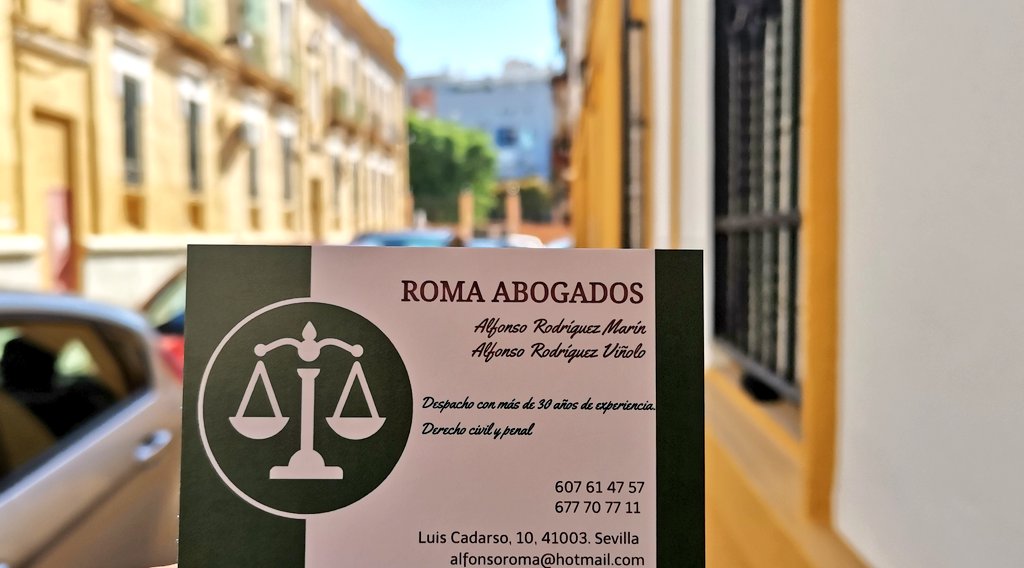🆕 Recién llegadas las nuevas tarjetas de visitas de #ROMAABOGADOS