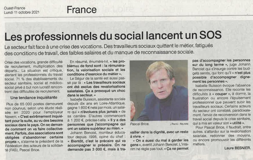 FedeSolidarite's tweet photo. #TravailSocial "Bientôt c'est le précaire qui va accompagner le précaire". Des travailleurs sociaux quittent le métier, fatigués des conditions de travail, des faibles salaires et du manque de reconnaissance. La @FedeSolidarite mobilisée pour la revalorisation du travail social ! https://t.co/MxnDgGrRBZ