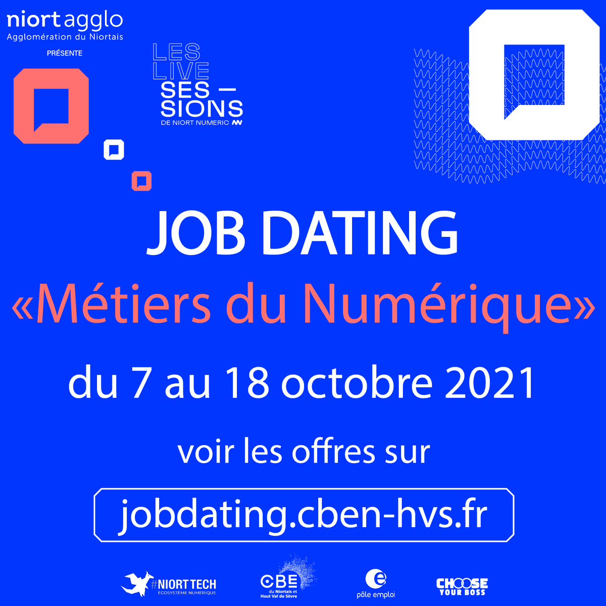 DarvaComm's tweet photo. Encore une semaine pour participer au Job Dating Niort Numéric "Métiers du Numérique" et consulter toutes les offres @DarvaComm !
#niort #darvarecrute #NiortNumeric #jobdatingdigital #niort #darva https://t.co/reHskLU1Y9