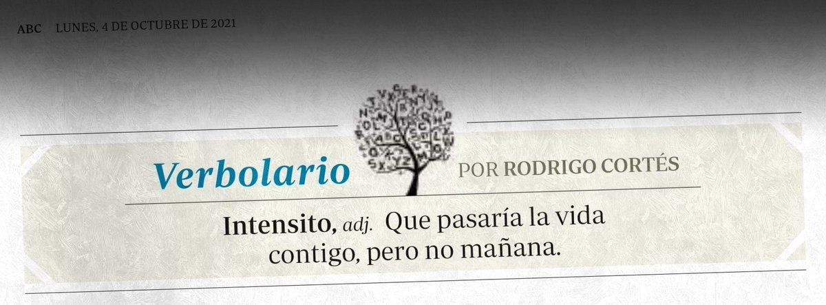 Verbolario's tweet photo. «Intensito»; 4/octubre/2021: voz n° MMCCXLII @rodrigocortes https://t.co/CNfviucjrK