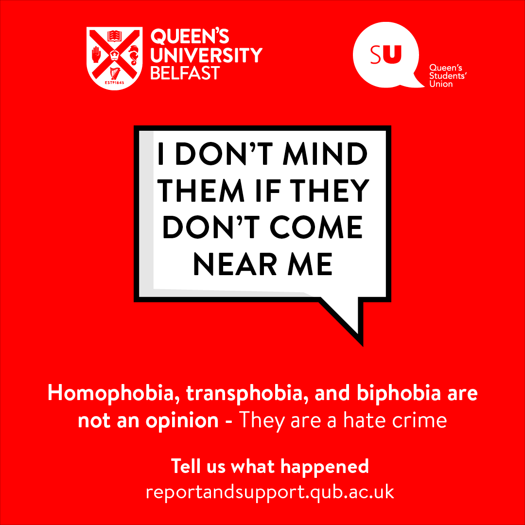 QUBelfast's tweet photo. There’s no excuse for sexual misconduct, abuse, hate crimes, harassment or bullying. Together we can help stop them. If you’ve experienced any of these on campus, click here to find out how to speak to one of our advisors, or report it anonymously: https://t.co/0fR95J8E6o

@QUBSU https://t.co/JLw8t0b5dO