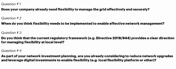 LuizaSemernya's tweet photo. During #IDCUES21 roundtable session on "Powering up Grid Operations with Flexibility" appeared 4 questions. Try to answer them! https://t.co/B4fspZiyc7