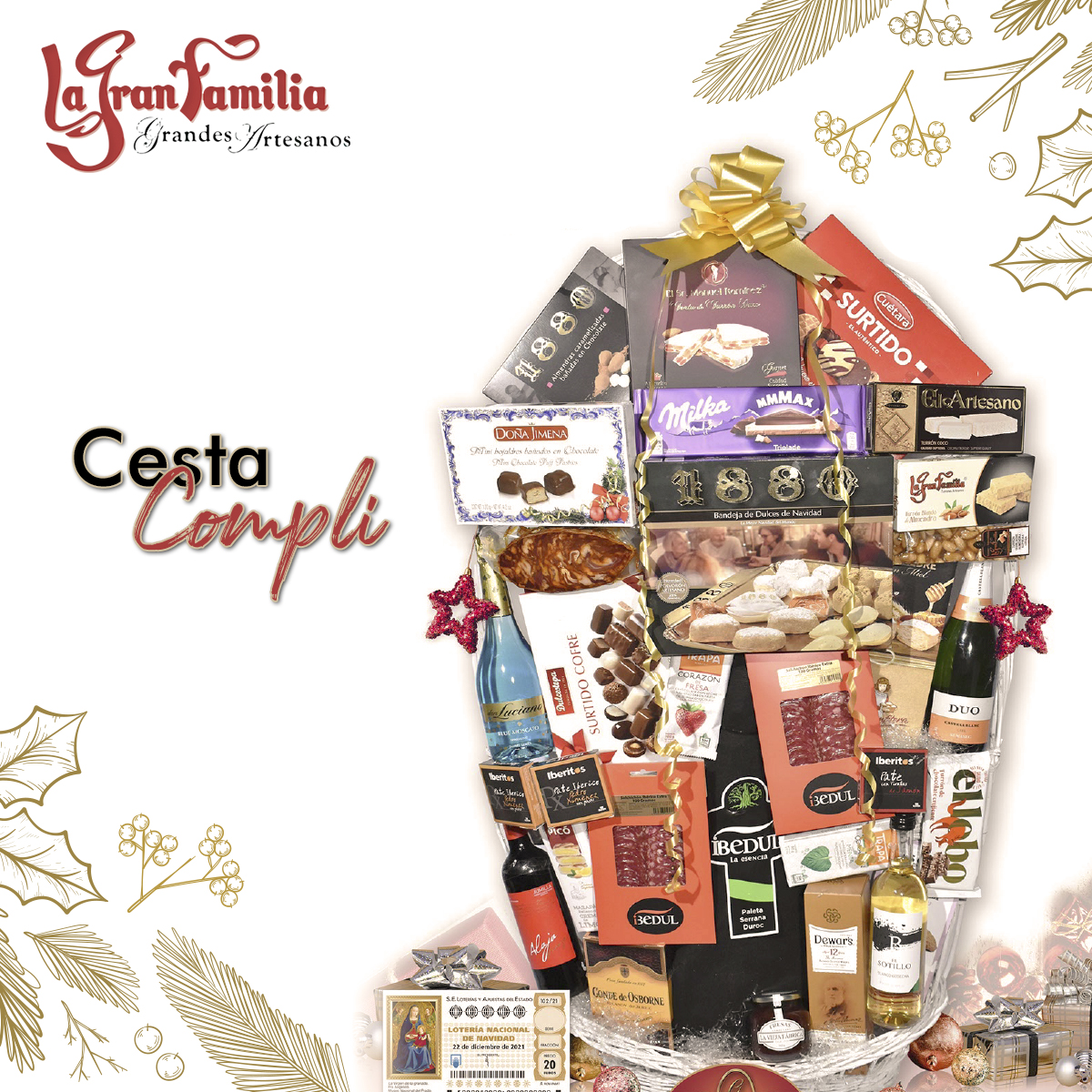 TurronesLGF's tweet image. Ya puedes hacer la reserva de nuestras #CestasDeNavidad con productos #Premium para tus #empleados, #familia o #clientes 🎁 Contacta con nosotros, haz tu pedido o solicita tu catálogo para descubrir nuestra variedad al completo