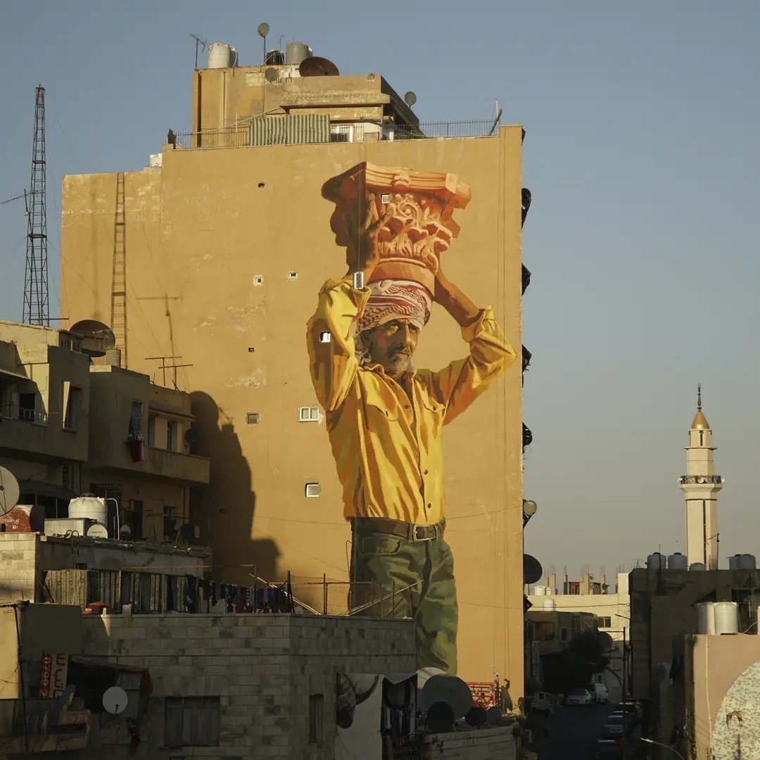 brababella's tweet photo. #Streetart by #JofreOliveras + #DalalMitwally @ #Amman, Jordan, for #BaladkProject
More pics at: https://t.co/M3sOrxOmf1 #arteurbana #urbanart #murals #muralism https://t.co/amGnPdTo94