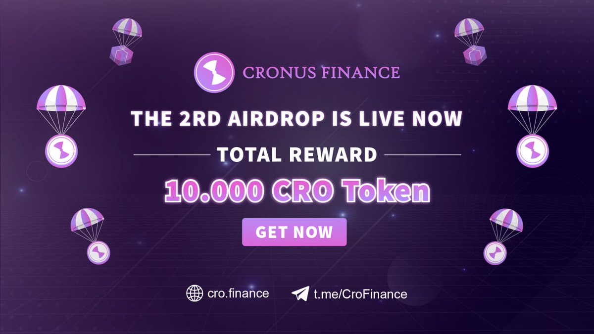 CroFinanceteams's tweet photo. 🌕BE ONE OF 500 LUCKY USERS TO GET OUR GIFT🌕

🕰️The airdrop event lasts from August 27 to October 27, 2021

You still have chance to recive FREE CRO Token! 

🔑Grab it: https://t.co/Kc9shOkuY5
#CroFinance #BSC https://t.co/e541kFFCWl