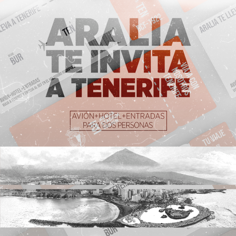 Burgos_CF's tweet photo. 🛫 ¡SORTEO! ARALIA TE INVITA A TENERIFE.

1️⃣ Síguenos 
2️⃣ Sigue a @araliadinamic
3️⃣ Haz RT
4️⃣ Menciona a dos amigos
5️⃣ Completa correctamente el formulario enlazado

¡SUERTE! ¡TE QUEREMOS VER EN EL HELIODORO RODRÍGUEZ!

#EstamosDeVuelta 🤍