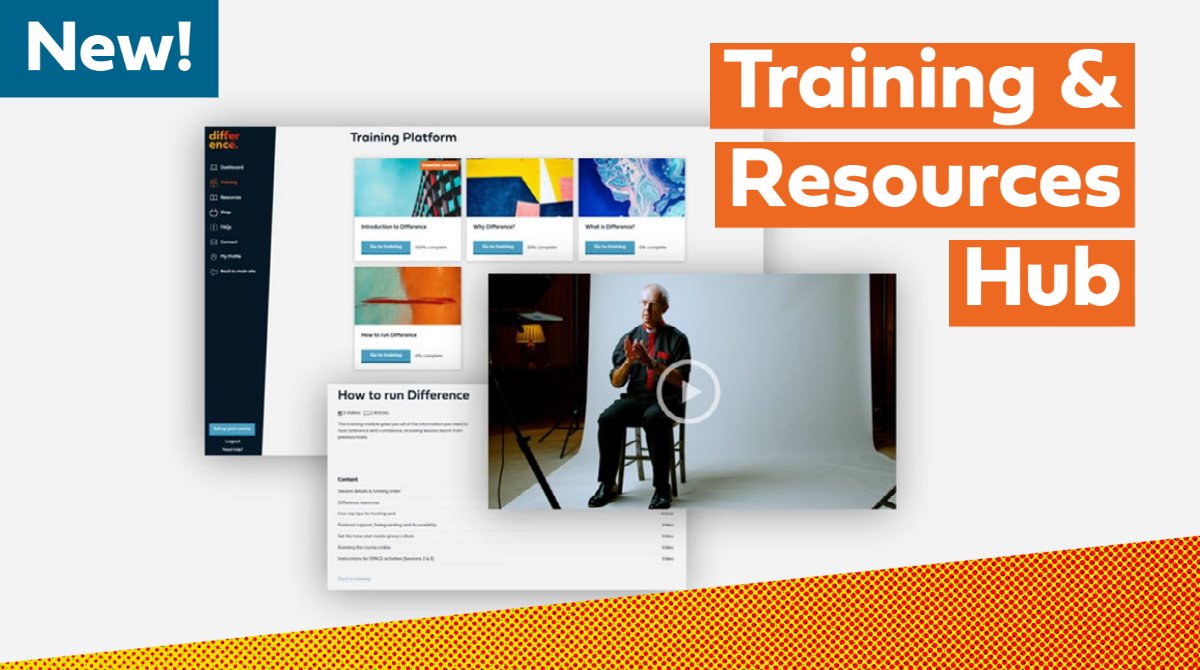 ArchbishopSarah's tweet photo. Excited to announce the new ‘Training and Resources Hub’ for @DifferenceRLN, equipping you to run the #DifferenceCourse at any time. It features training films and articles, as well as all of the course resources. Create an account and get started here: https://t.co/fWAqtj51R9 https://t.co/uxi4Lac818