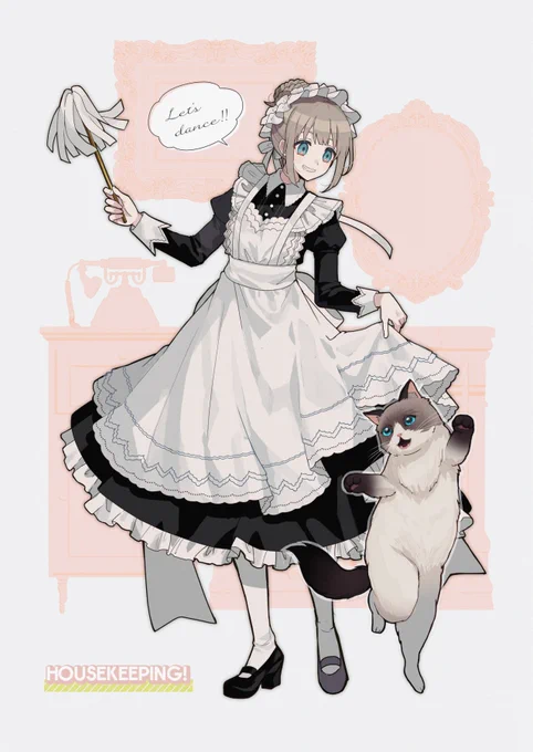 ダンシングメイド&amp;猫 