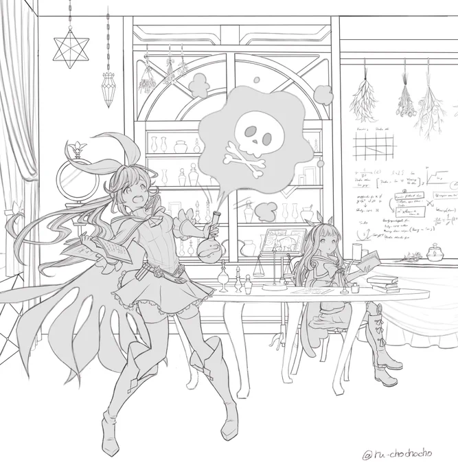 部屋描く練習で描いたやつ 