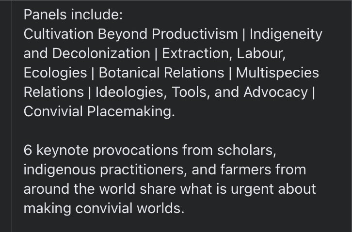 #Conviviality Conference: we had over 1000 attendees over 8 days, from 36 countries! Full content now available, open access - join the conversation with comments through Oct 12! perc.ac.nz/wordpress/conv… <a href="/PolEcoNet/">POLLEN</a> <a href="/sitavenkateswar/">Sita Venkateswar/سيتا/ஸீதா வேங்கடெஷவர</a> <a href="/brambuscher/">Bram Büscher</a> @DrFlachsophone <a href="/AnnuJal/">অণু জালে 🌊🐅🌴</a> many more!