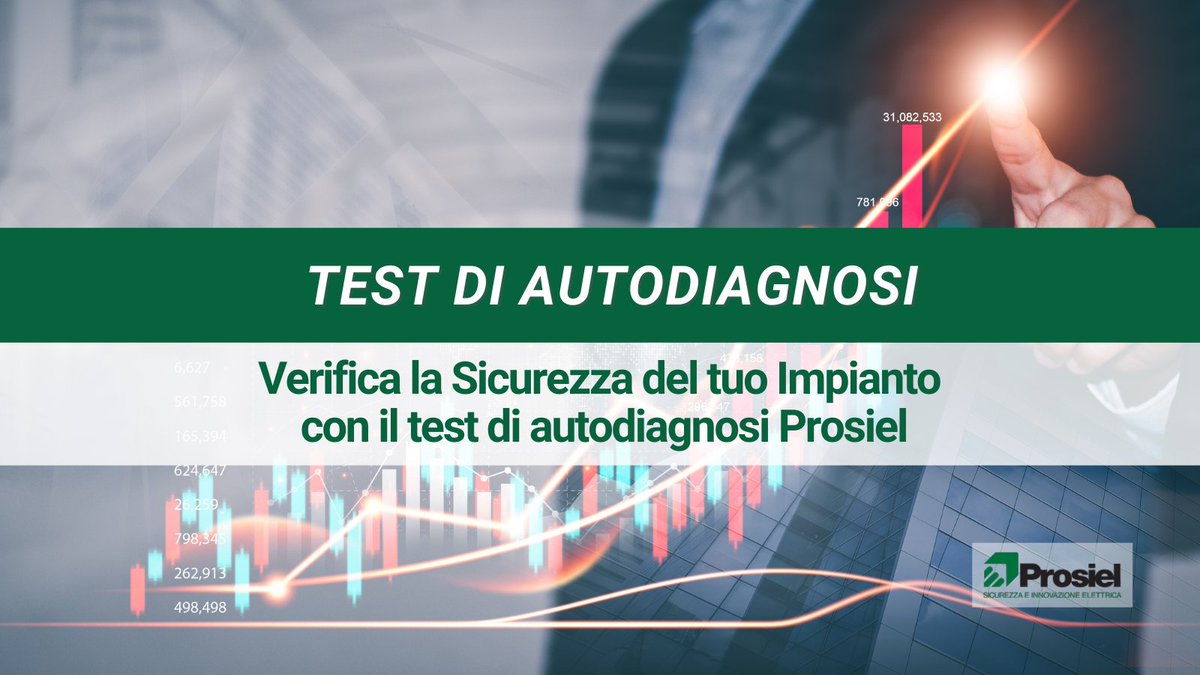 ❗ Lo sapevi che, da un’indagine condotta da Demoskopea, oltre i 2/3 del totale delle abitazioni non rispettano la legislazione sulla sicurezza elettrica? 🏡💡

👉Esegui il test di autodiagnosi #Prosiel, scopri quanto è sicuro il tuo impianto prosiel.it/test-di-autodi…...