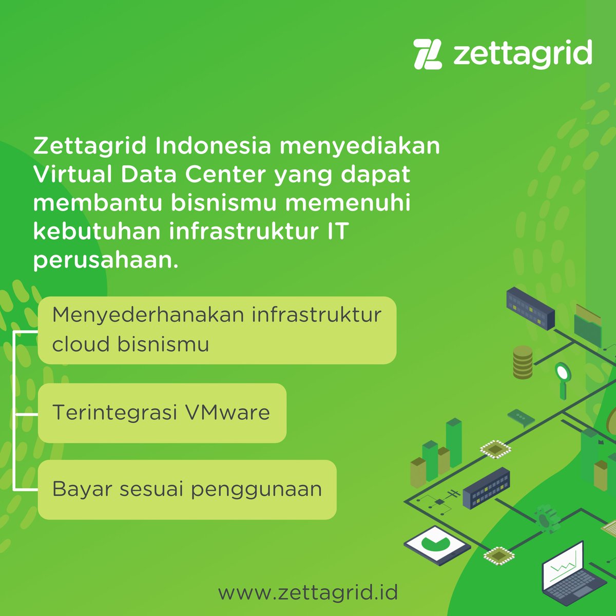 ZettagridID's tweet image. Masih bingung apakah bisnismu sudah memerlukan Virtual Data Center (VDC) atau belum?

Simak dulu yuk penjelasan berikut ini agar kamu tidak salah pilih solusi!

#ZettagridIndonesia #virtualdatacenter #datacenter #vmware