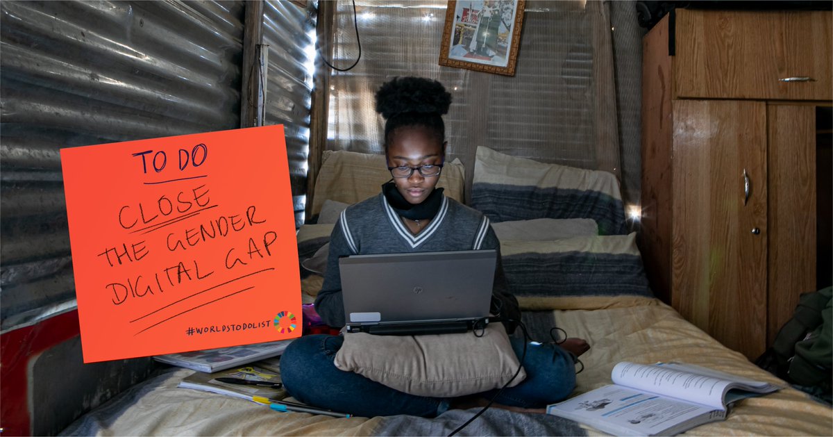 sws_foundation's tweet photo. Today is #DayofTheGirl 🙇🏻‍♀️ This year @unicef's theme is "Digital Generation. Our generation."
 
We need to bridge the gender digital divide so girls can have greater opportunities and live fulfilled lives by having access to technology 💻🌏 #Goal5 
#Goal9
https://t.co/c3l3mwIzW8 https://t.co/Pn6Bb67tGg