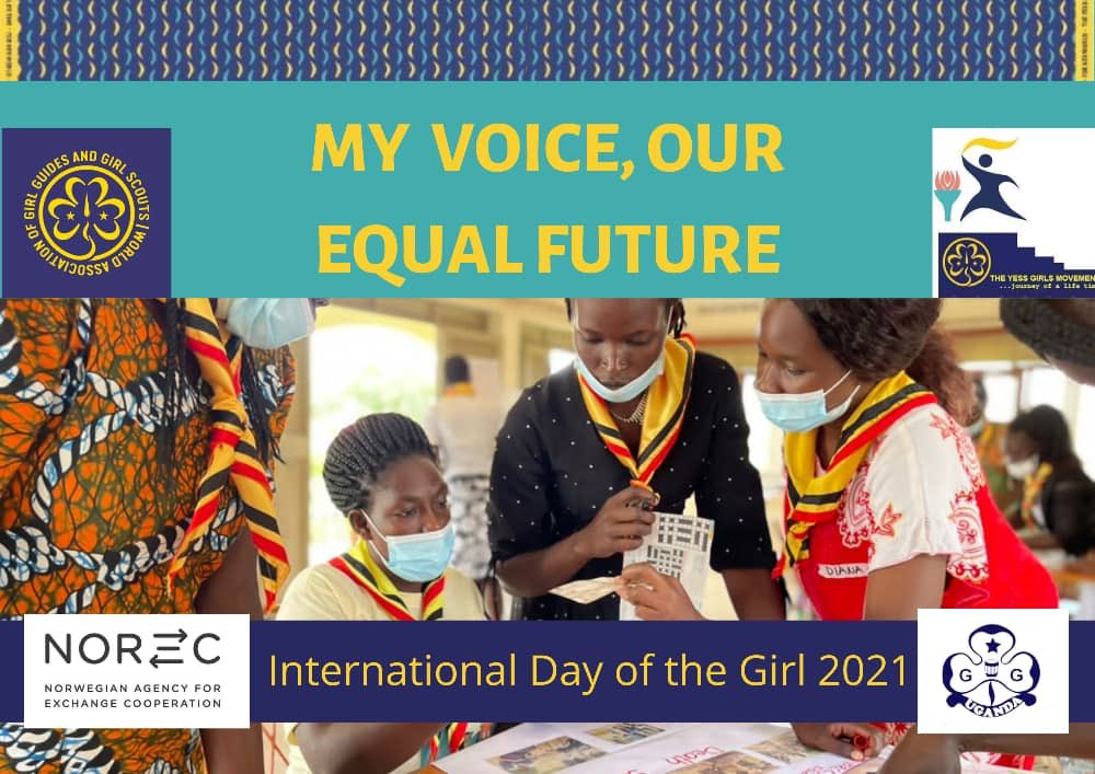 YessGirlsUGGA's tweet photo. It’s the International Day of a Girl Child and yes as Girls we are making noise about this.
#yessgirlsmovementwagggs
#ugandagirlguides
#wagggsworld
#NOREC
#MyVoiceOurEqualFuture https://t.co/ENZsNxJvfA