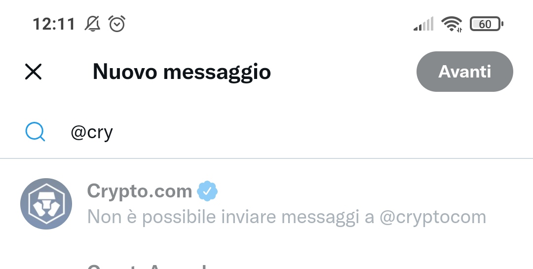 GuidoGerace's tweet photo. it is not possible to send private messages to you. See screenshot. You need to ACT URGENTLY Please HELP ME. I'm reporting an international scam to You. @cryptocom @Kris_HK https://t.co/Qtn4mHX8LU