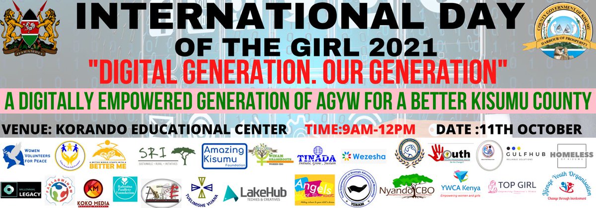 JenipherOchien2's tweet photo. International Day of the Girl Child 2021
DIGITAL GENERATION. OUR GENERATION https://t.co/4Xj6eOY6eM