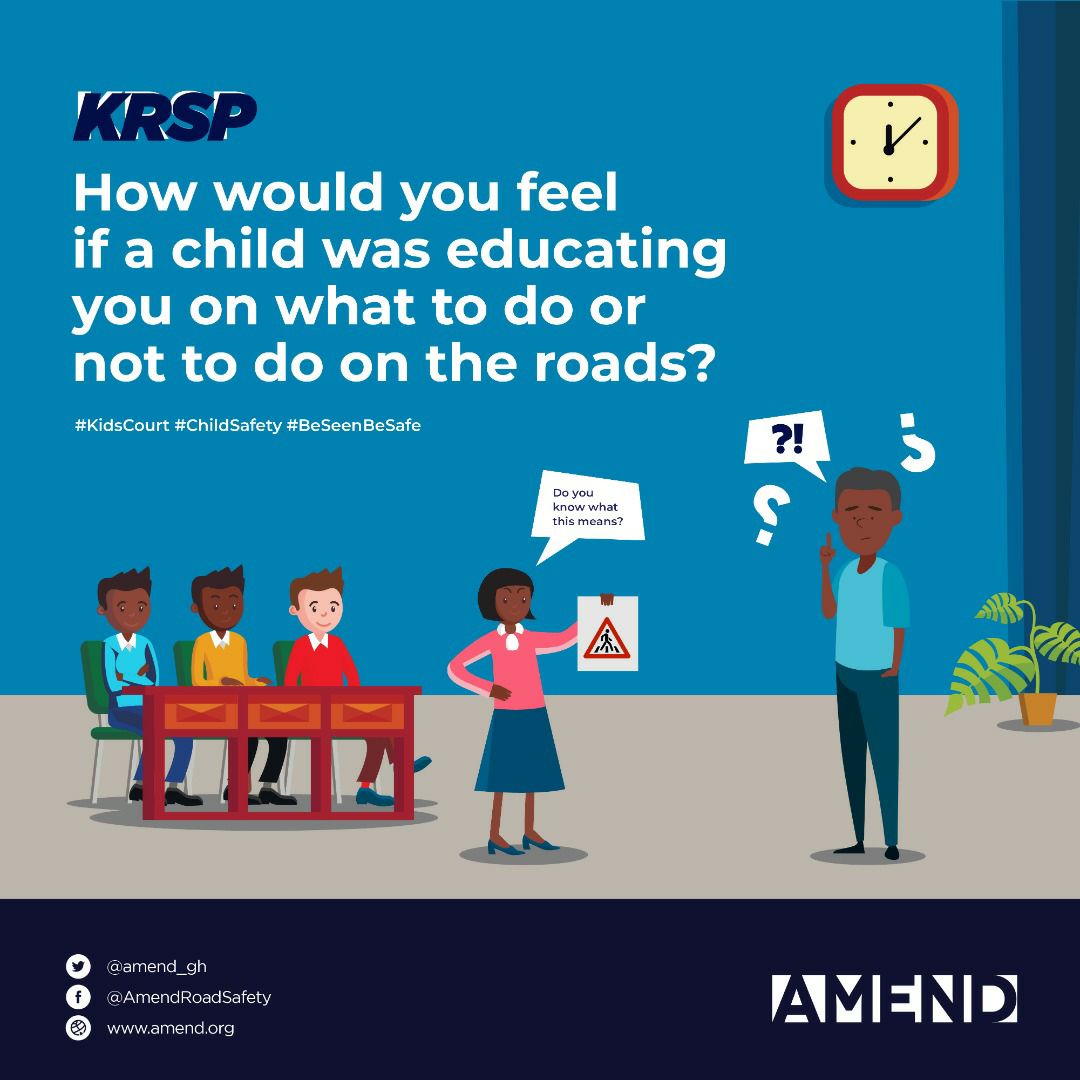 amend_gh's tweet photo. For real! How would you feel? 😊 We all know kids are purely honest and straightforward!
Watch out for Kids Road Safety Panel (KRSP) in Accra...
#CitiCBS
#roadsafetyghana
#roadsafetyafrica
#kidspanel https://t.co/ux75sd8iwS