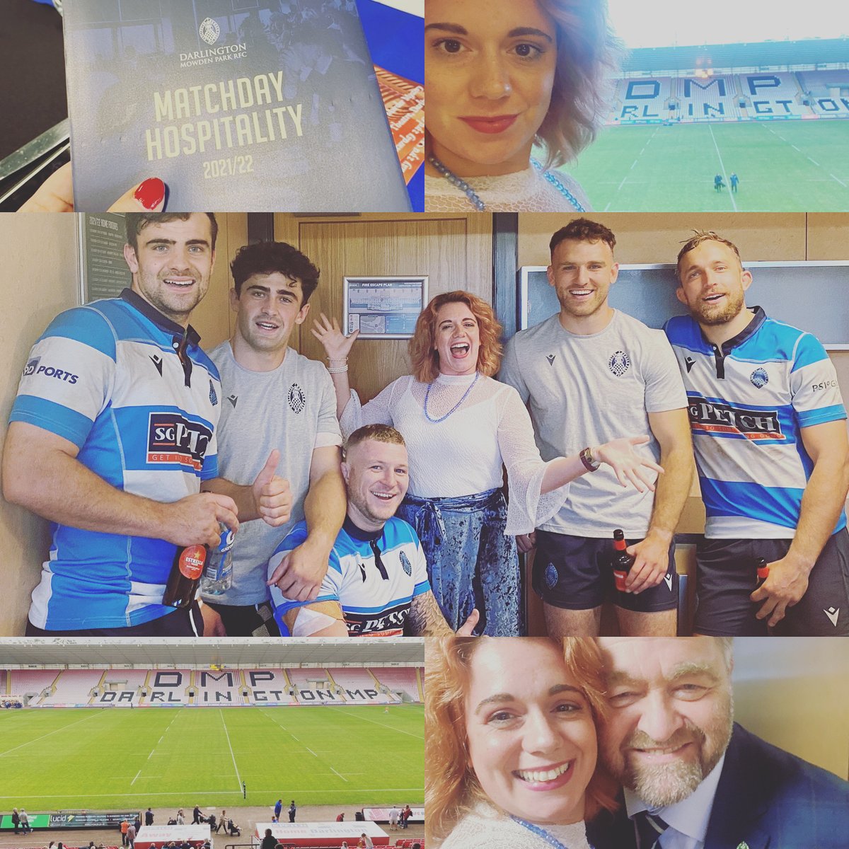 Wow what a great day we had on Saturday! We were gifted a VIP box at <a href="/MowdenPark/">Darlington Mowden Park</a> by <a href="/itsltduk/">ITS Ltd</a> and congratulations to DMP for a great win against Bishop Stortford! 
Chuffed to have signed up these rugby players to our Sleepout on 18/11! Join us now CEOsleepoutuk.com/darlington