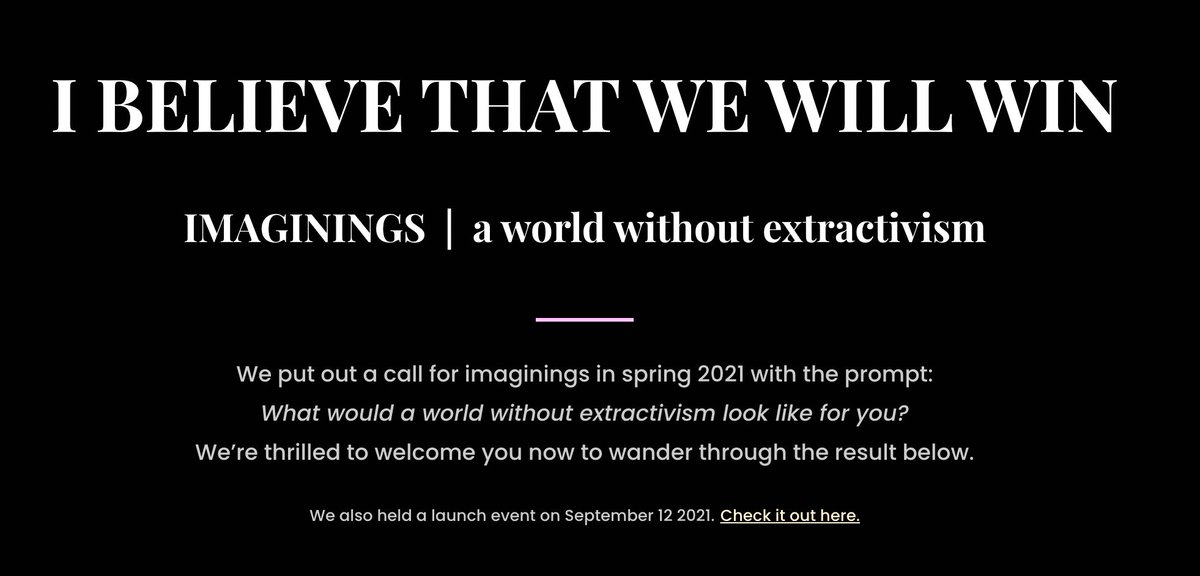 _YLNM's tweet image. 💚💚💚💚💚💚💚💚💚💚💚💚💚

@mininginjustice knock it out of the park with this collection of #postextractive imaginings they've brought together with artists and activists.

Must read/see: mininginjustice.org/imaginings/