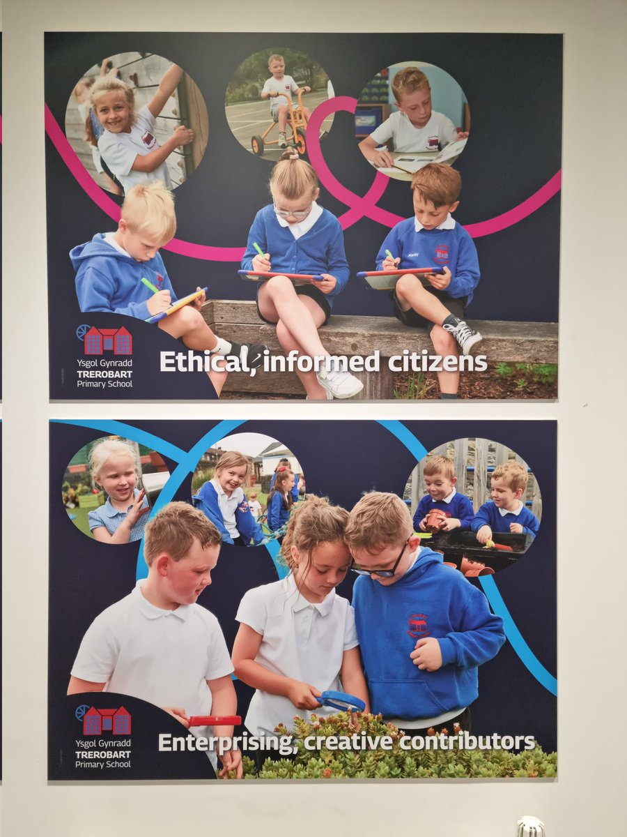 So pleased with our fantastic curriculum boards from <a href="/ColorfotoUK/">Colorfoto Creative Services</a> #curriculum for Wales #TeamTrerobart #fourpurposes