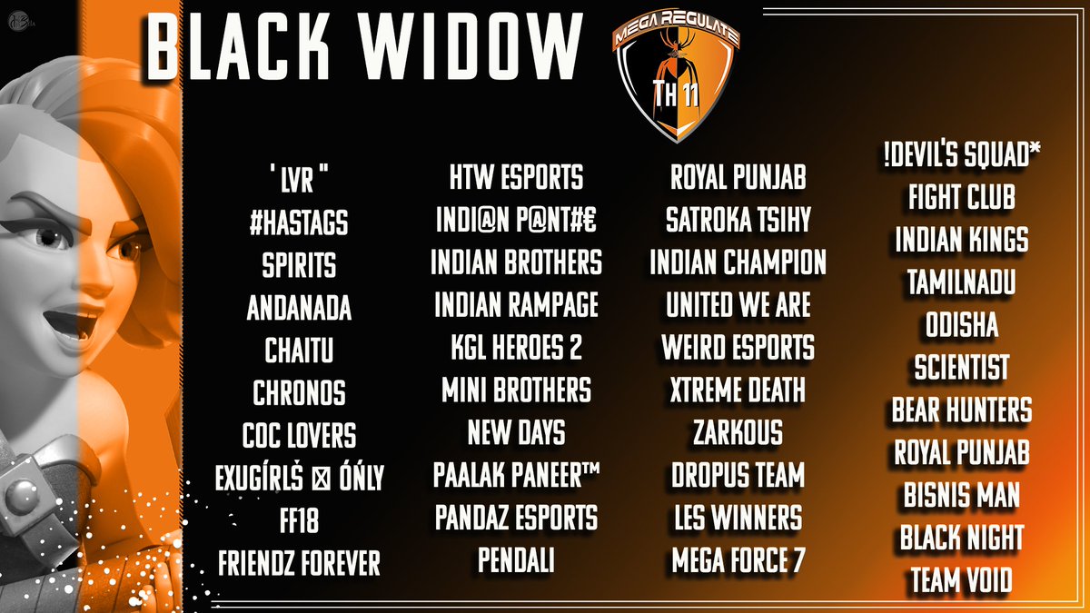 Helloo Twitter !!

Selectionned teams on Mega Regulate 🌟🌟

#ClashOfClans #Esport #coc