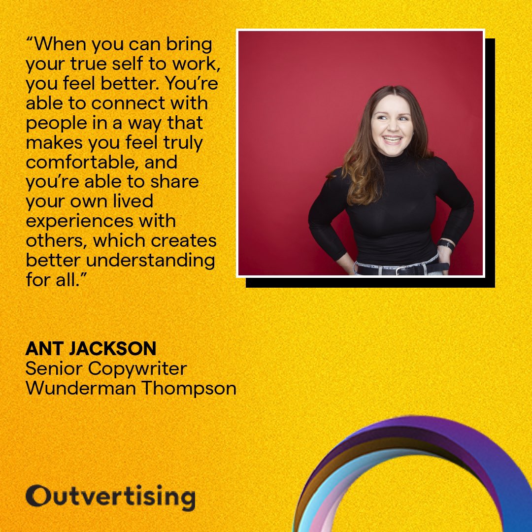 outvertising's tweet image. It’s #NationalComingOutDay and we’ve partnered with @NABS_UK to share stories from adland talent on coming out. 🖤🤎❤️🧡💛💚💙💜 Full stories: lbbonline.com/news/nabs-and-…