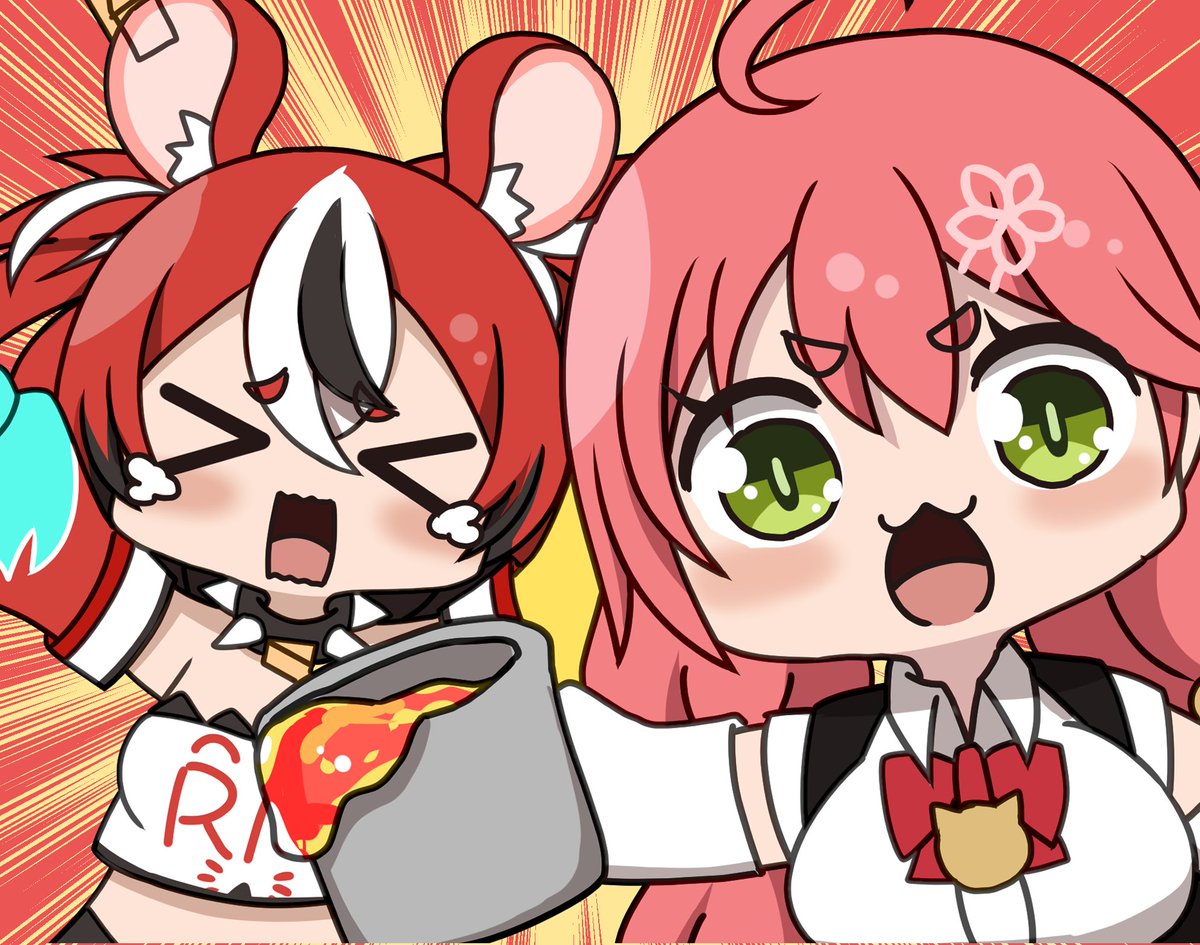 En鯖にみこち襲来 笹食ってる場合じゃねぇ Miko Art ライネのイラスト En鯖にみこち襲来 笹食ってる場合じゃねぇ Miko Art ライネのイラスト