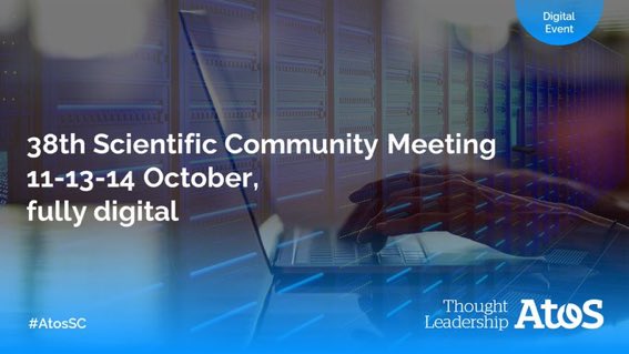 Very excited to be taking part of day 1 of the 38th Scientific Community meeting. Looking forward to a week of amazing content and information. #AtosSC #WomeninTech #Atos