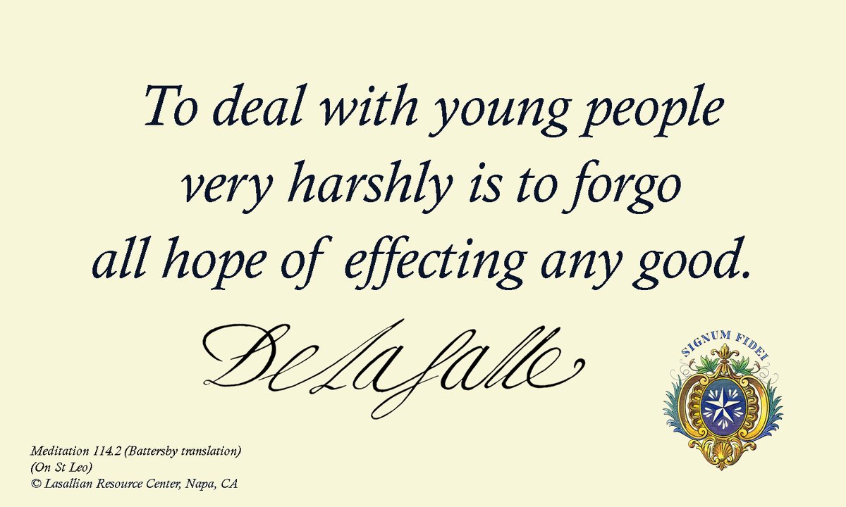 JBDLS_Resources's tweet photo. "To deal with young people very harshly is to forgo all hope of effecting any good." (DLS) https://t.co/QH8HKbCL2y
