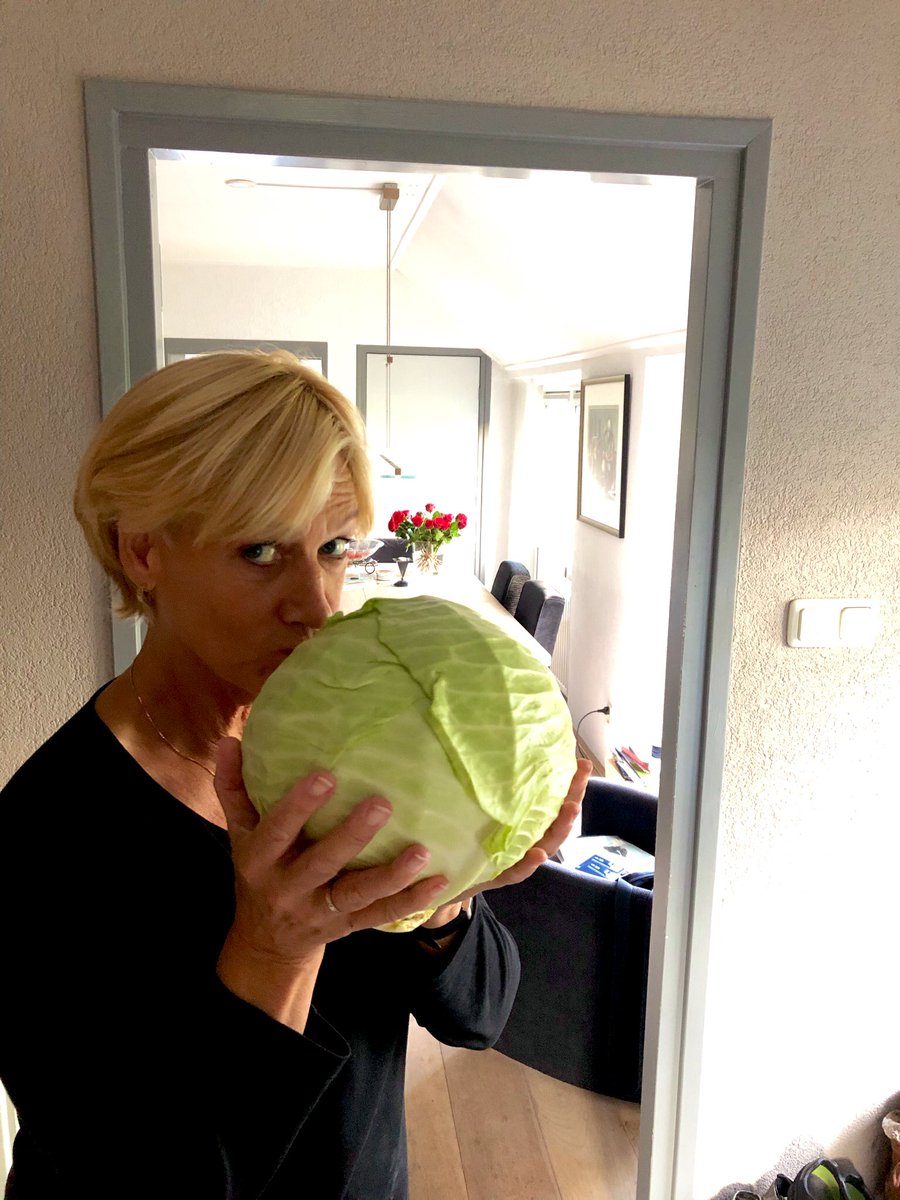 MichielBilstra's tweet photo. Ik kocht een #wittekool op de markt van meer dan 4 kilo voor 1.70€ en maakte er een hele berg van! 8 porties! Wij halen onze #energie weer uit #kolen! https://t.co/Q27Nlohixg