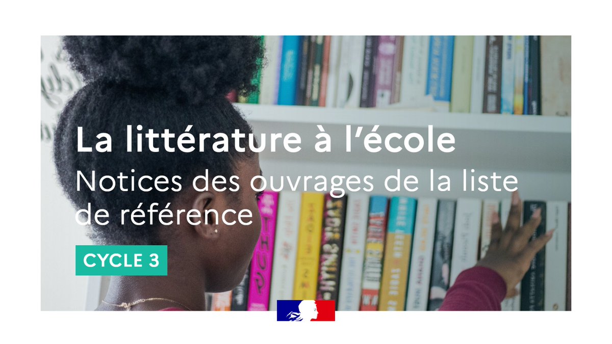 Eduscol's tweet photo. Les lectures à l'École  🆕 Des notices accompagnent la liste de référence pour le cycle  3⃣

Les professeurs y trouveront des repères utiles pour opérer leur sélection d'ouvrages et construire le parcours de lecture de leurs élèves.
📚 https://t.co/lyV2k2JFoh #Culturelittéraire https://t.co/O1xbzB8RFD