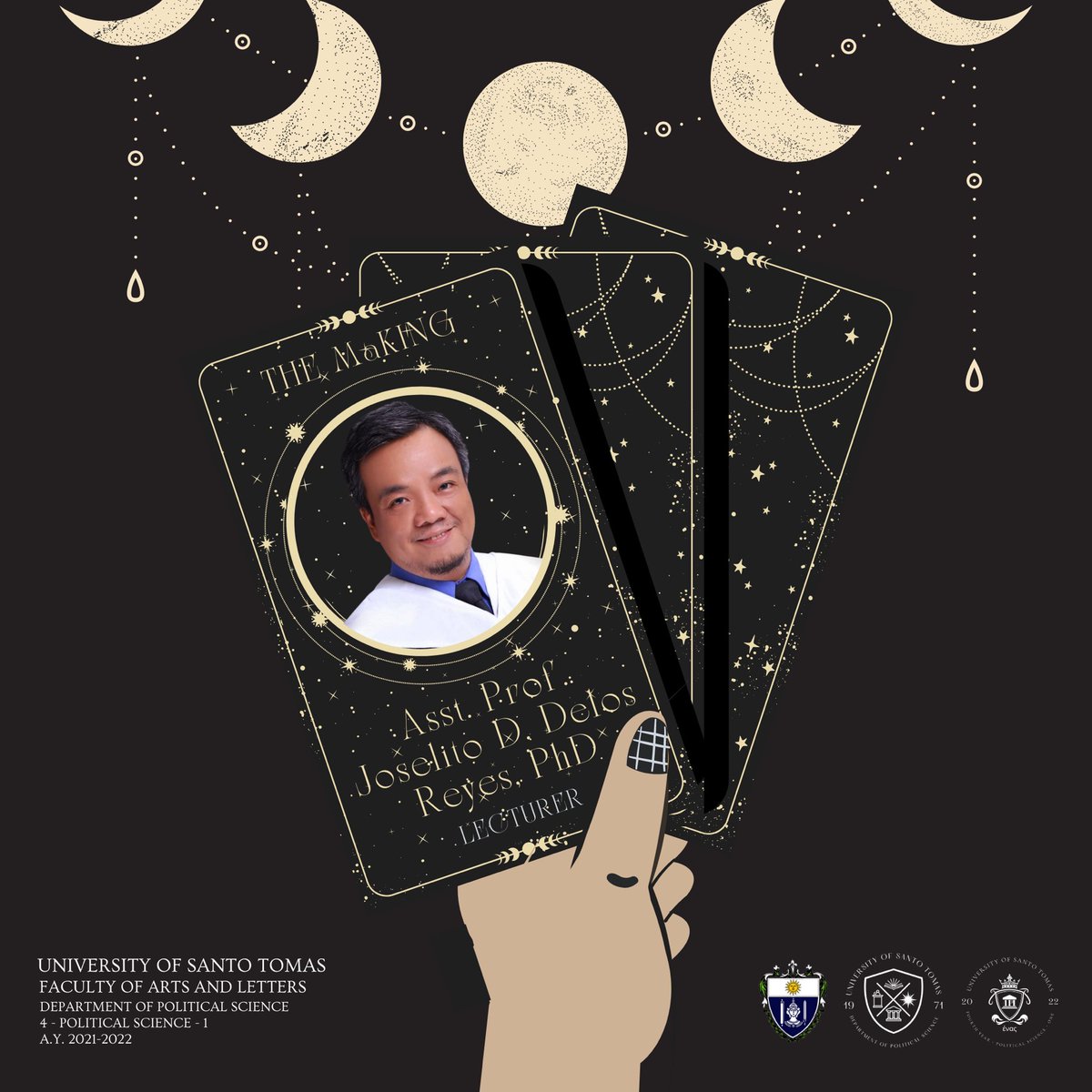 4POL1_UST's tweet photo. Get your decks ready, Spartans!

The Class of 4POL1 is honored to introduce our esteemed lecturer for the second book in our library! https://t.co/OK6k3VtiJW