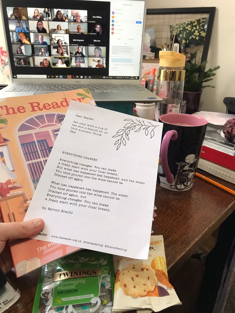 thereaderorg's tweet photo. It's The Reader's #ThinkDay, our day for the whole organisation to come together to plan, learn and share reading!

A big thank you to our funders @PostcodeLottery, @stevemorganfdn, @ace_national and @TNLComFund 📚 https://t.co/lfED6WjfT0