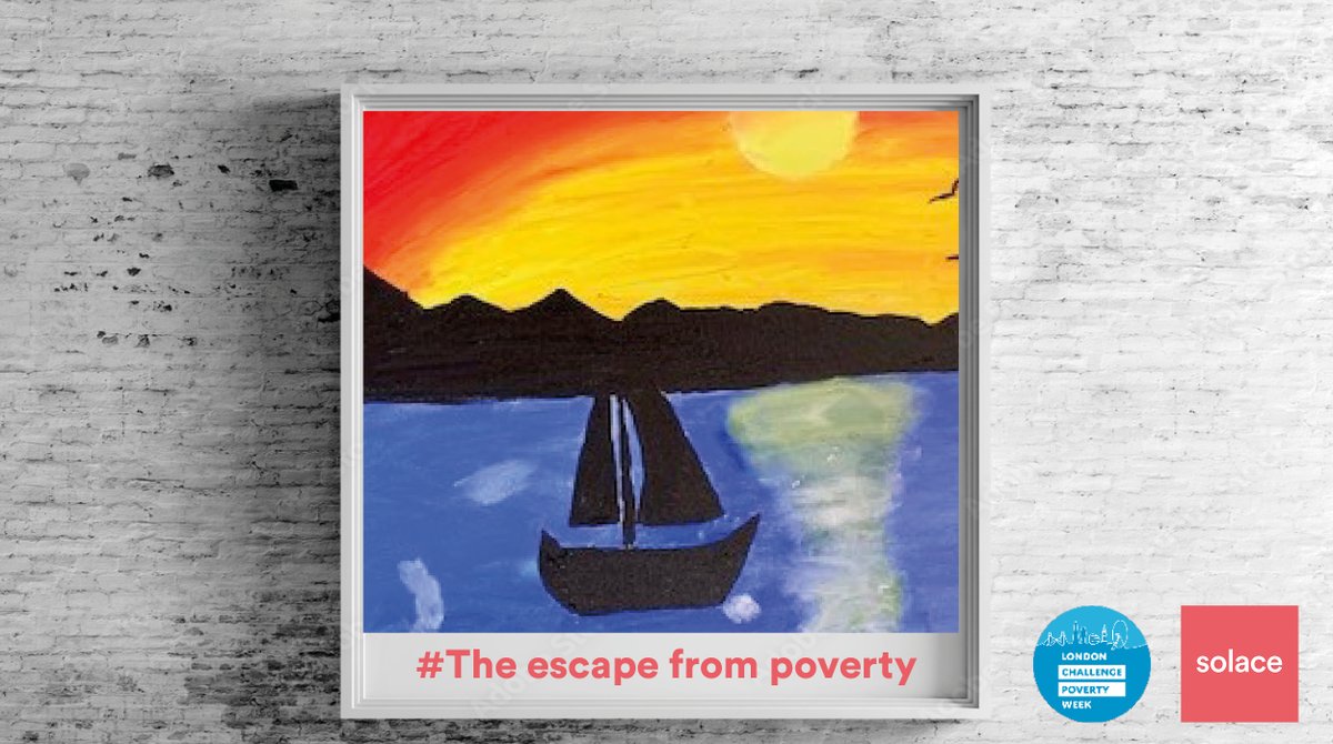 SolaceWomensAid's tweet photo. Today we start our online art exhibition as a part of #LCPW. Thanks to @4in10, we were able to supply canvases & art supplies to women and children in our refuges. Keep an eye on our feed every day at noon to see some amazing children’s artwork! #PovertyFreeLondon #framingpoverty https://t.co/ZZY8L4qFgS