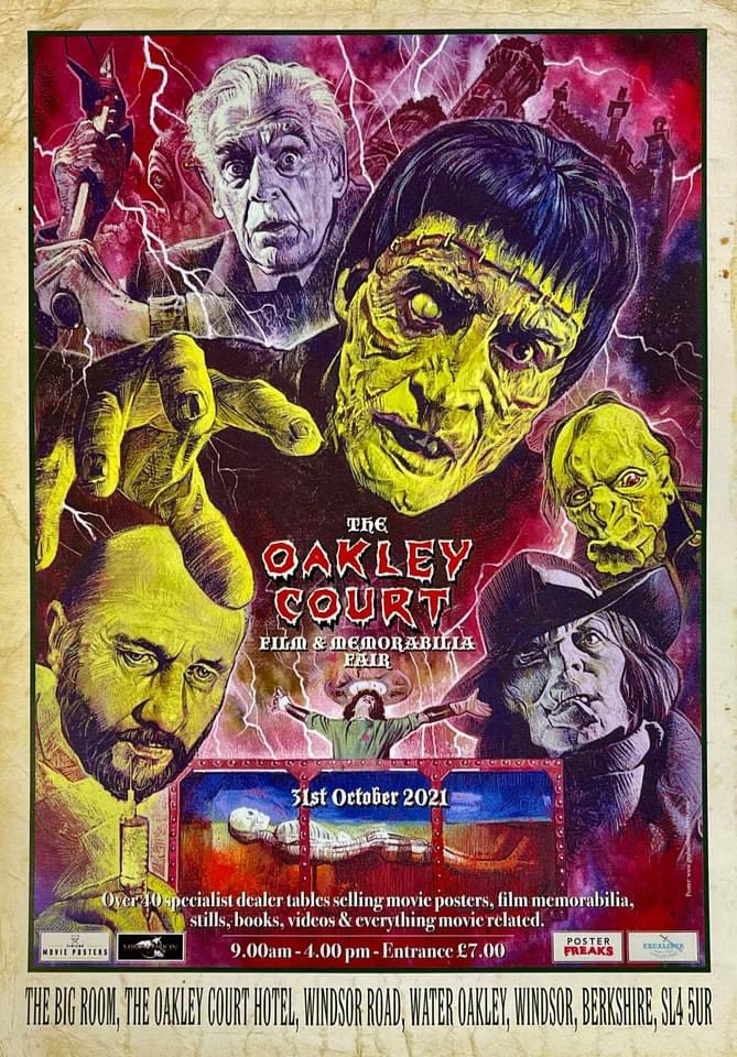 JHR17's tweet photo. It’s not long to go until the return of The Oakley Court Film&amp;Memorabilia fair!
The event includes amazing @vinmovieposters, memorabilia &amp; incredible guests including iconic @hammerfilms stars!
I can’t wait to be back exhibiting &amp; hope to see you there!
🎟 https://t.co/gnh59SsULq https://t.co/j0GIbgg7Fw