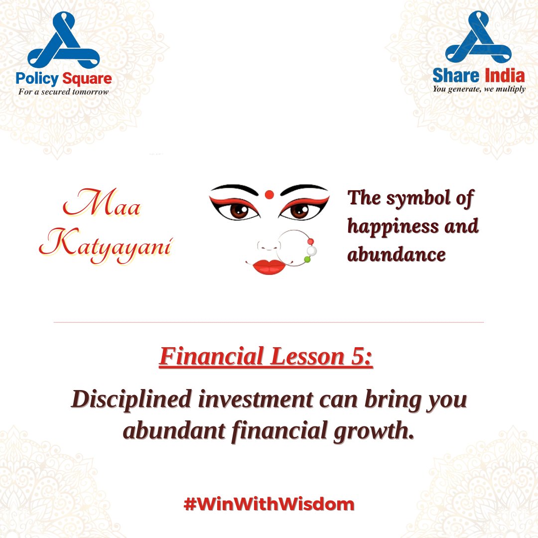policy_square's tweet photo. Day 6 brings the lesson of disciplined investments for abundant growth.

#WinWithWisdom #Insurance #investments #Growth #ShareIndians #PolicySquare https://t.co/I7xtbMSs4k