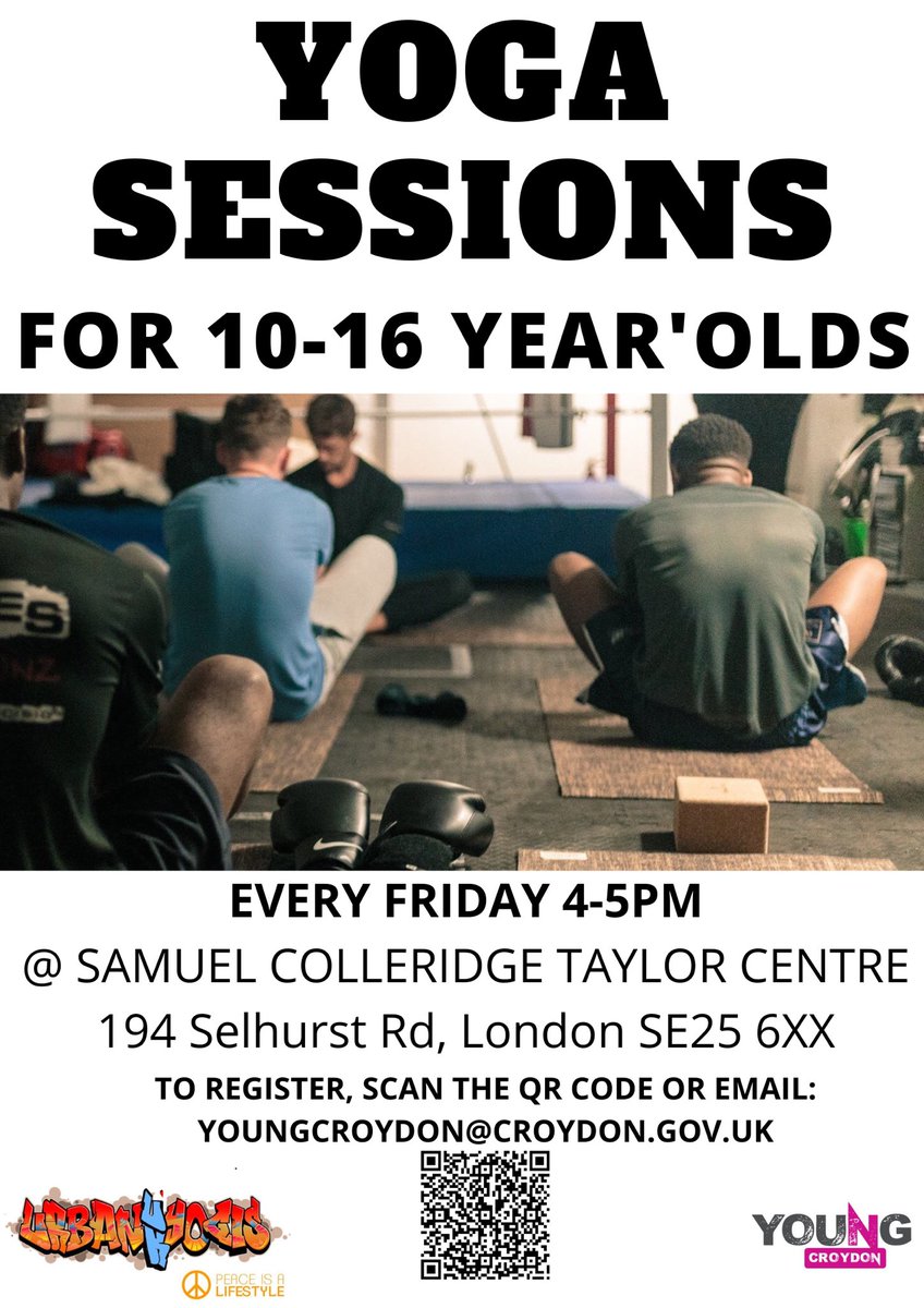 UYogis's tweet photo. Two new programmes starting this week. One this evening in Sutton with the IDM project and this one below on Friday in Croydon.

@LtPFUK @AllianceOfSport @Sport_England https://t.co/HLh60B0FE1