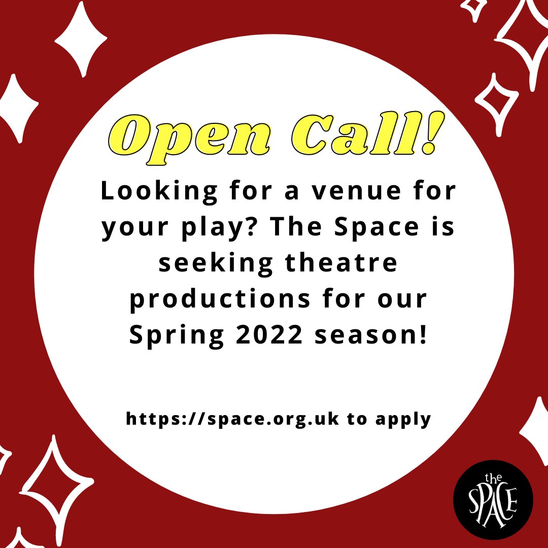 Don't forget to apply for our Spring Season Call! Get those proposals in by Monday 18th October, 5pm! We're so excited to see what you have for us! ♥️