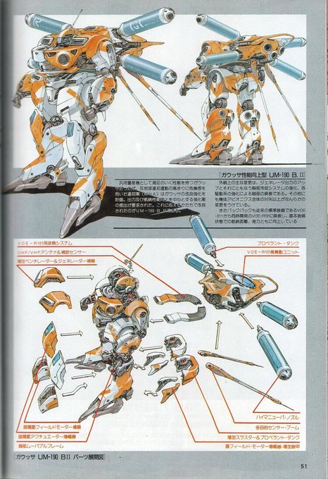 ガイアギアの文献画像漁ってたまんねぇ〜〜〜と悶えるなどしてた。ブロンテクスターくん名前も外観もカッコよすぎん? 