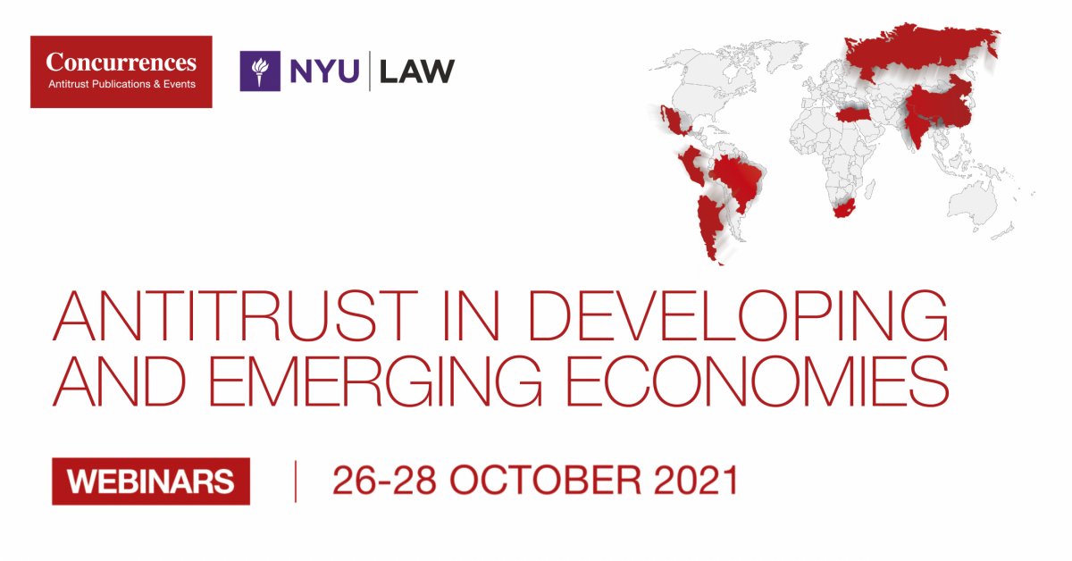 CompetitionLaws's tweet photo. Concurrences is organizing the #AntitrustDevelopingEmerging Conference which will be held online.
The 3rd panel will take place on Thu. 28 October from 11am EDT & will focus on collaboration.
Full program and free registration: https://t.co/1bckralwXw https://t.co/2J2jfcxNgu