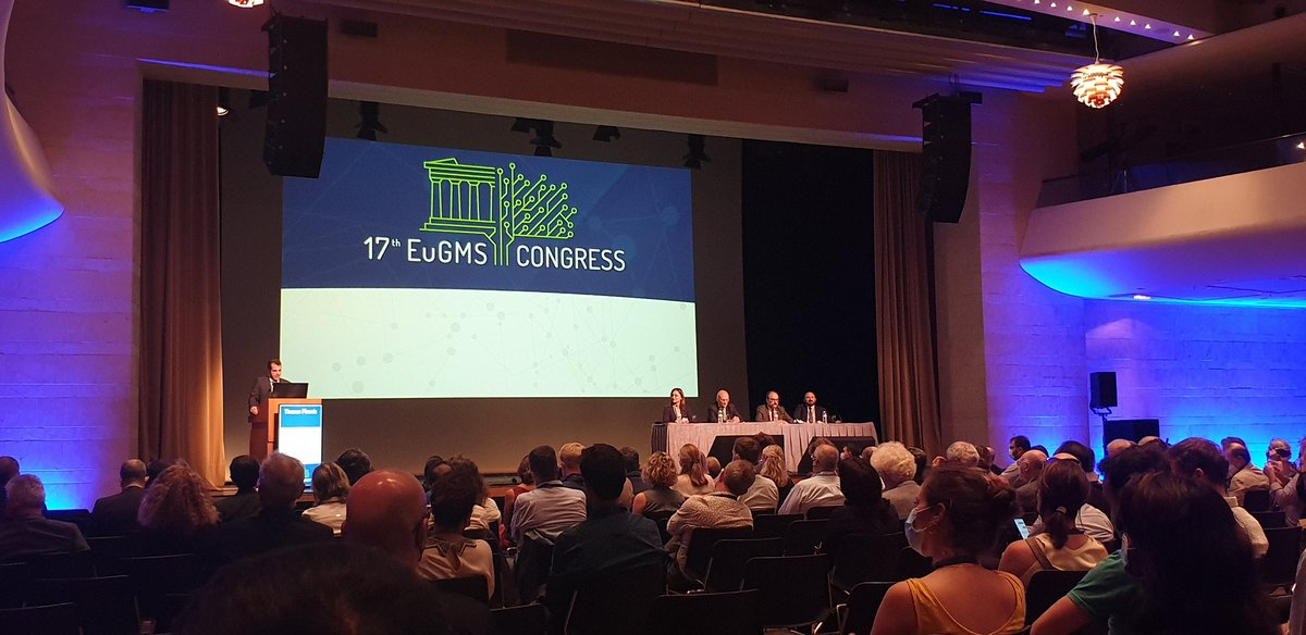 SofiaDuqueGeri's tweet photo. It is so nice to come back to face-to-face @EuGMSSociety congress #eugms2021. The greek Health minister recognizes the Importance of Geriatrics, although Geriatrics is still not recognized as a specialty in Greece. Similar in Portugal. https://t.co/ScwwkB6pY3