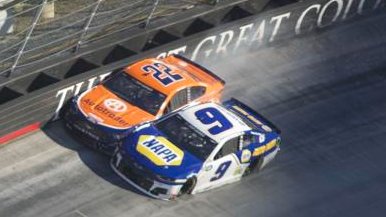 JR_Garage's tweet photo. @NASCAR Much respect to @KevinHarvick 👍 for handling the issue on track "old school". Harvick did nothing wrong to @chaseelliott at Bristol, the cars got together racing hard side by side &amp; Chase's tire got cut. It happens every week all over the country. But Chase had a temper tantrum. https://t.co/UCN2ERJXvn