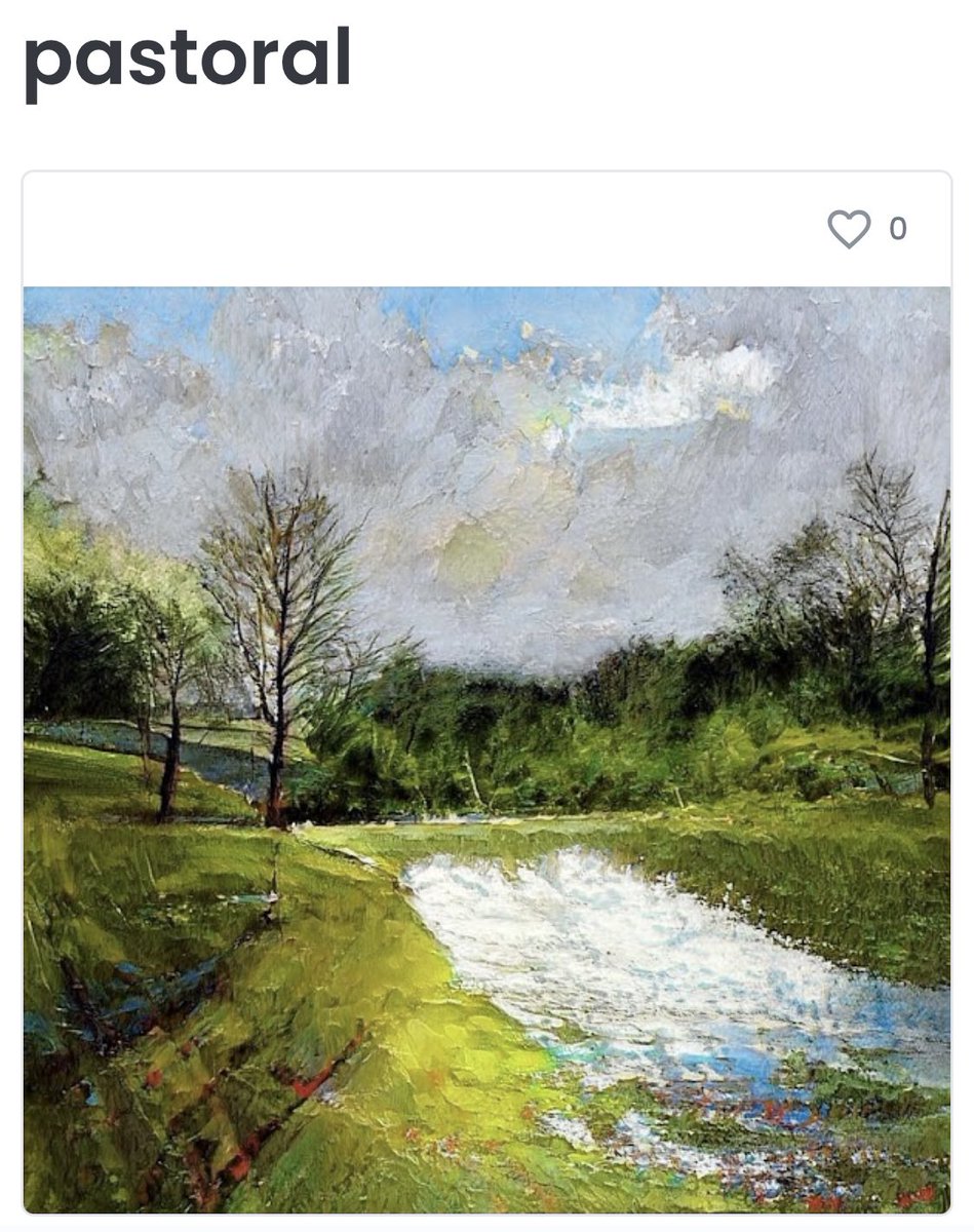 Would anyone seriously be able to say they could tell that this wasn’t painted by a master artist and rather painted by a single world and incredible AI art by @EponymNFT ? Absolutely stunning