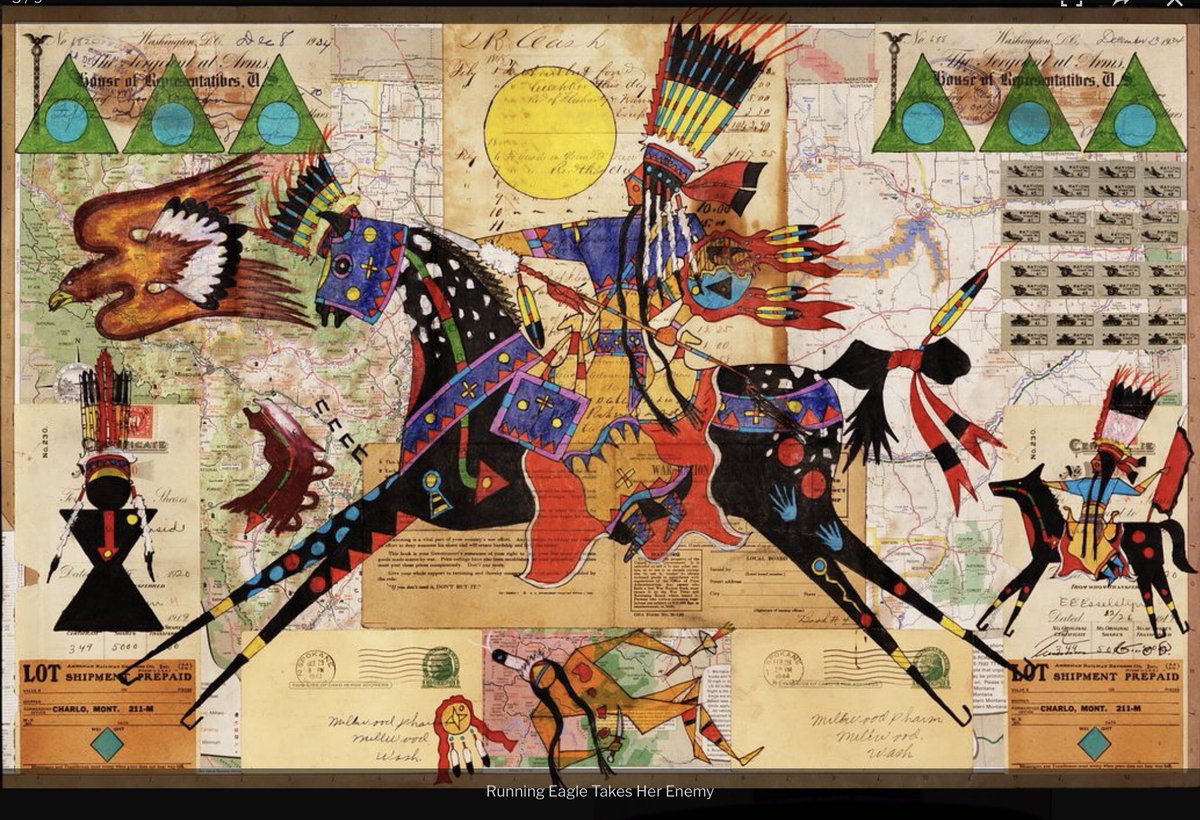 JoHofmann2's tweet photo. Celebrate the Day. #IndigenousPeoplesDay 
Running Eagle Takes Her Enemy https://t.co/hUkZ4gxBqj https://t.co/M9l1btXjPV
