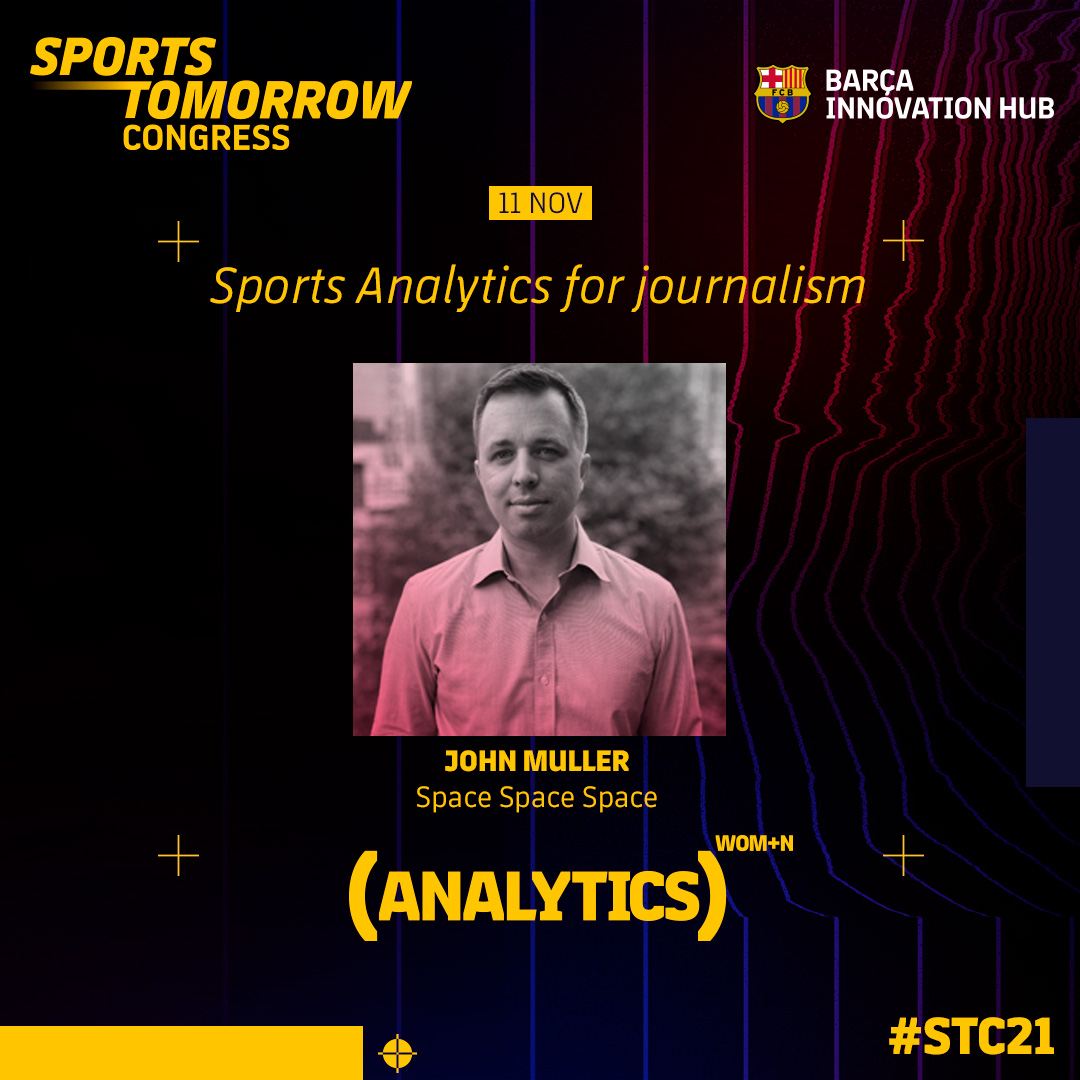 🤩 We have big-name data geniuses in the #STC21 #Analytics track! 👨‍💻 Improving the game through numbers, TOP sport analysts <a href="/eGranero11/">Esteban Granero</a> <a href="/jburnmurdoch/">John Burn-Murdoch</a> @johnspacemuller  share their wisdom, join them at the Camp Nou &amp; online. 🗓️11/11/21 Program + Tickets ➡️ barca.link/kiEC50Gphog