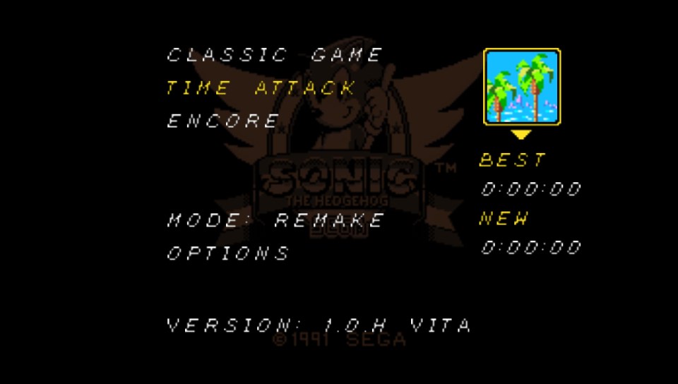 VitaDB on X: Sonic 1 SMS Remake v.1.0.0 by MDashK & Creative