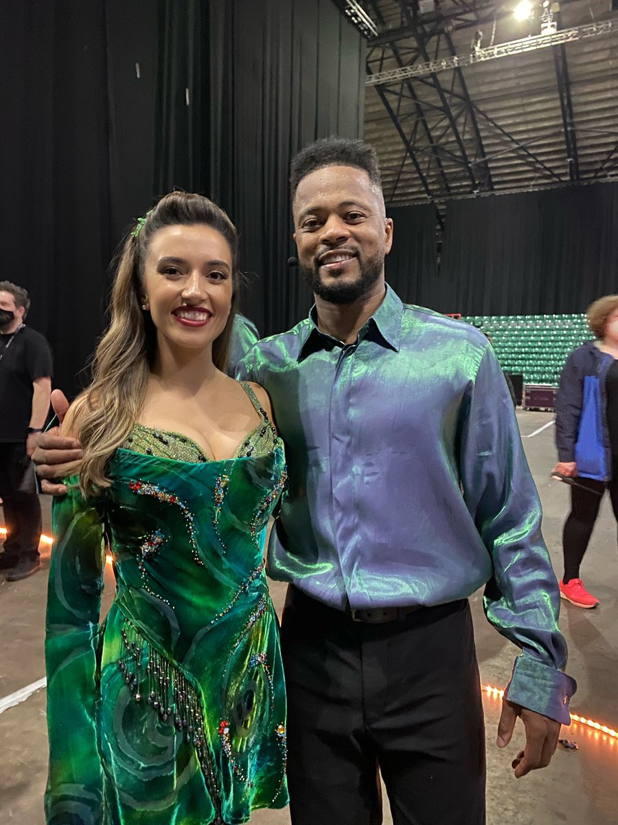 Couldn’t have asked for a better partner! <a href="/Evra/">Patrice Evra</a> Loved working with the lads from <a href="/ALOTO/">A League of Their Own</a> you guys smashed it! <a href="/Riverdance/">Riverdance</a>  #patnat #riverdance