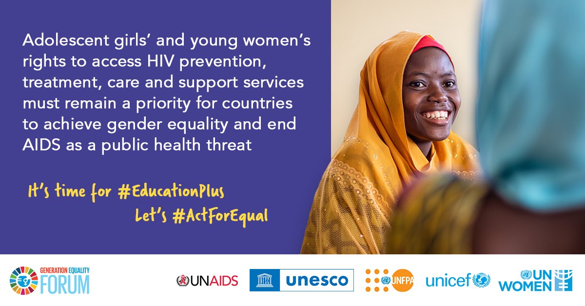 UNFPA_AARO's tweet photo. The voice of every woman and girl must count! Progress on #genderjustice is only possible when meaningful public participation and leadership of adolescent girls and young women in Africa is put forward. #ProtectedAndInformed #EducationPlus #DayofTheGirl https://t.co/K4gJHl1ci9