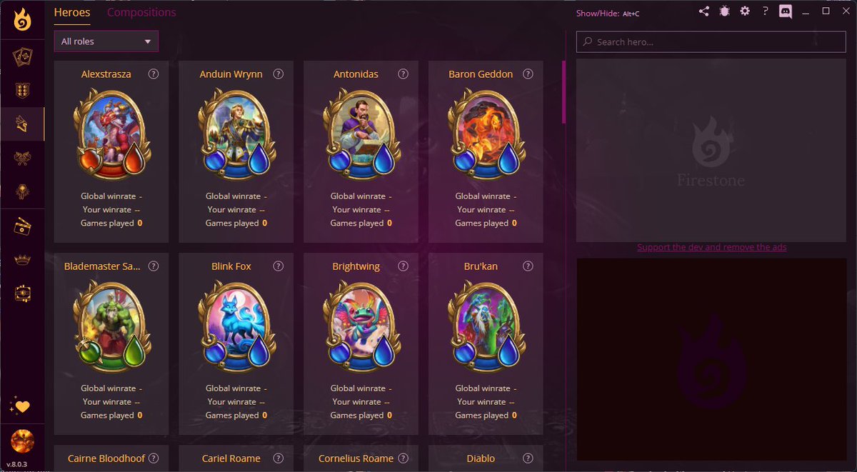 Firestone_HS's tweet photo. Firestone 8.0.3 has just been released to prepare for the Mercenaries update tomorrow.

Let me know if you see some weird bugs, the more I can fix before hell breaks lose, the easier for me :)

And until proper stats and data are available, you can browse the known merc's info. https://t.co/FMi1LjYVn3